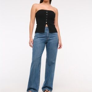 Abercrombie & Fitch curve love high rise loose jean